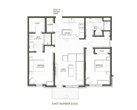 a floor plan of a house